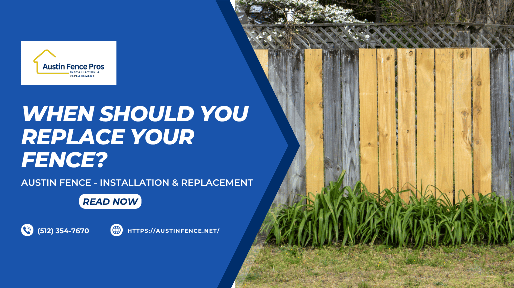 wooden fence with some newly replaced panels