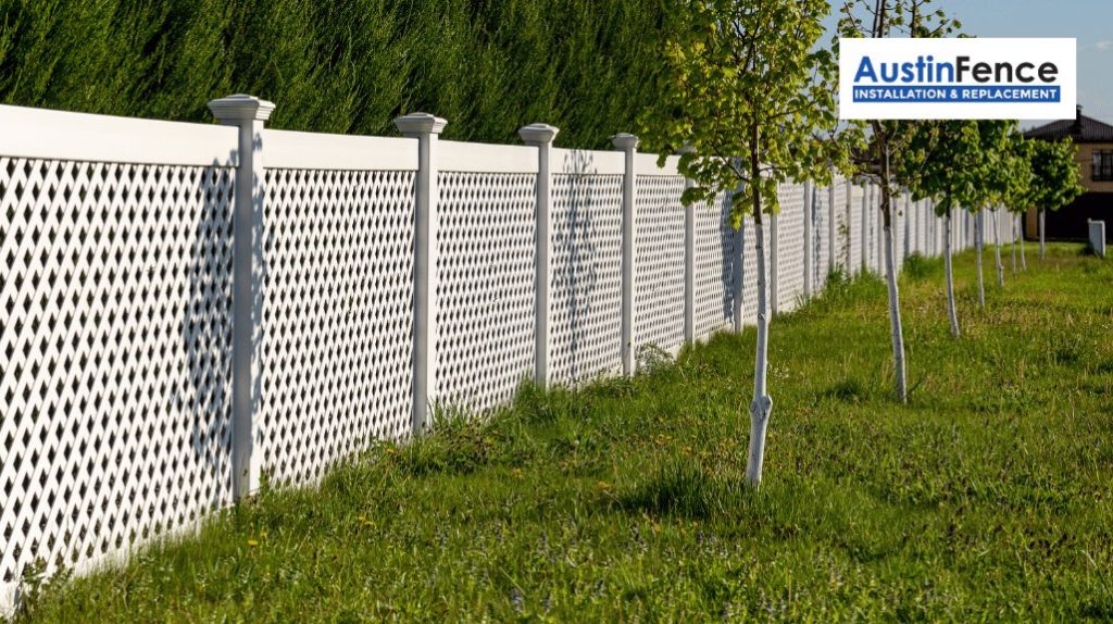 white wooden privacy fence