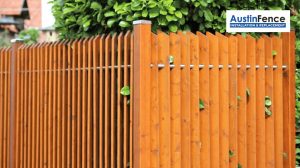 wood privacy fence