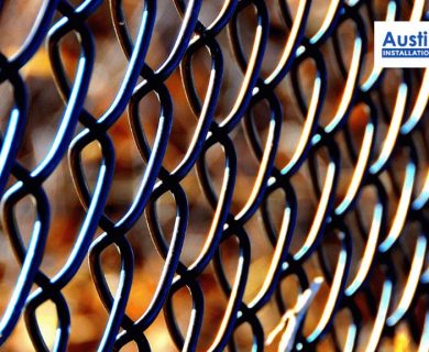 new chain-link fence