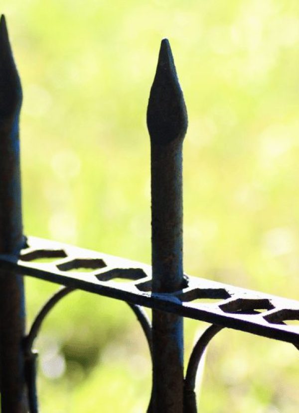 spiked ornamental fence