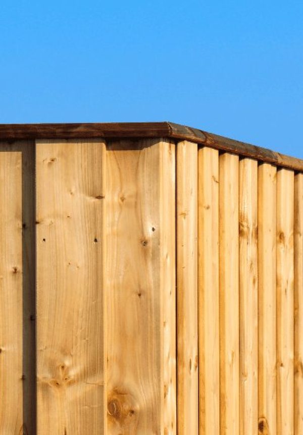 wooden privacy fence