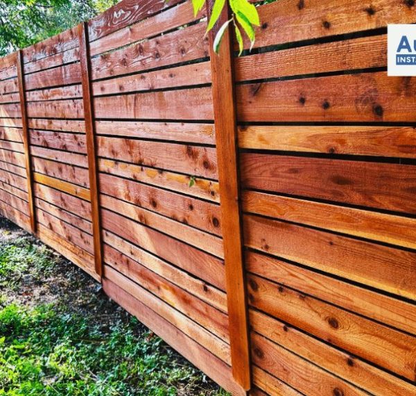 privacy fence made of wood