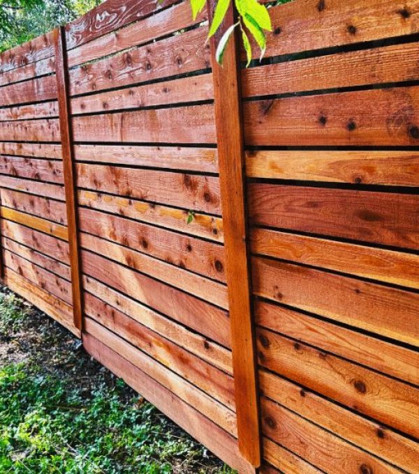 privacy fence made of wood