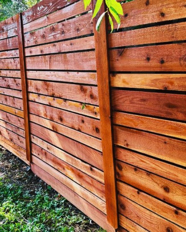 privacy fence made of wood