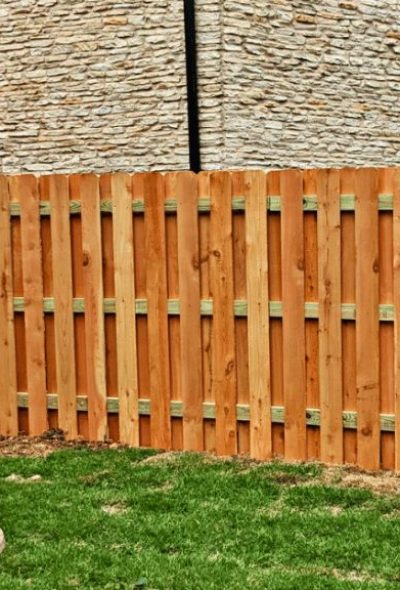 wooden fence for privacy